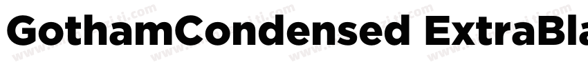 GothamCondensed ExtraBlack字体转换